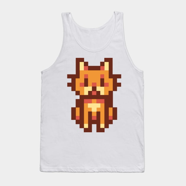 Pixel Cat 3 Tank Top by TASCHE